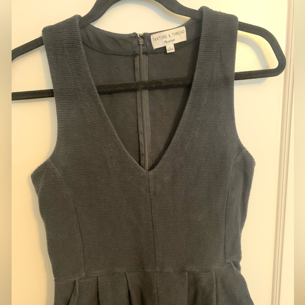 Madewell Texture & Thread Black Wide-Leg Jumpsuit, Womens Size Small - Picture 4 of 13
